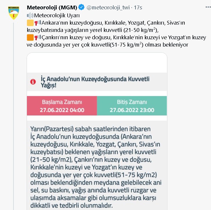 AFAD ve Meteoroloji Teyakkuza Geçti! Hangi İllerde Kırmızı Alarm Var, Sağanak Yağış Beklenen İller Hangileri?