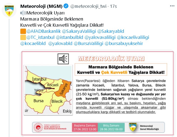 AFAD ve Meteoroloji Teyakkuza Geçti! Hangi İllerde Kırmızı Alarm Var, Sağanak Yağış Beklenen İller Hangileri?