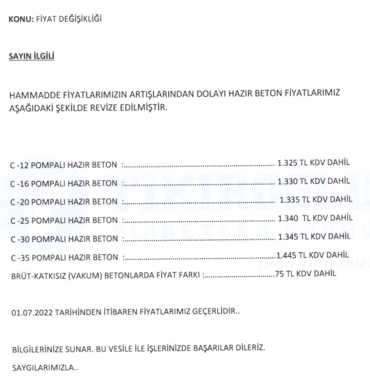 Müteahhitler İflas Bayrağı Açtı: Hazır Beton Fiyatları İçin Son Dakika Zam Açıklaması!