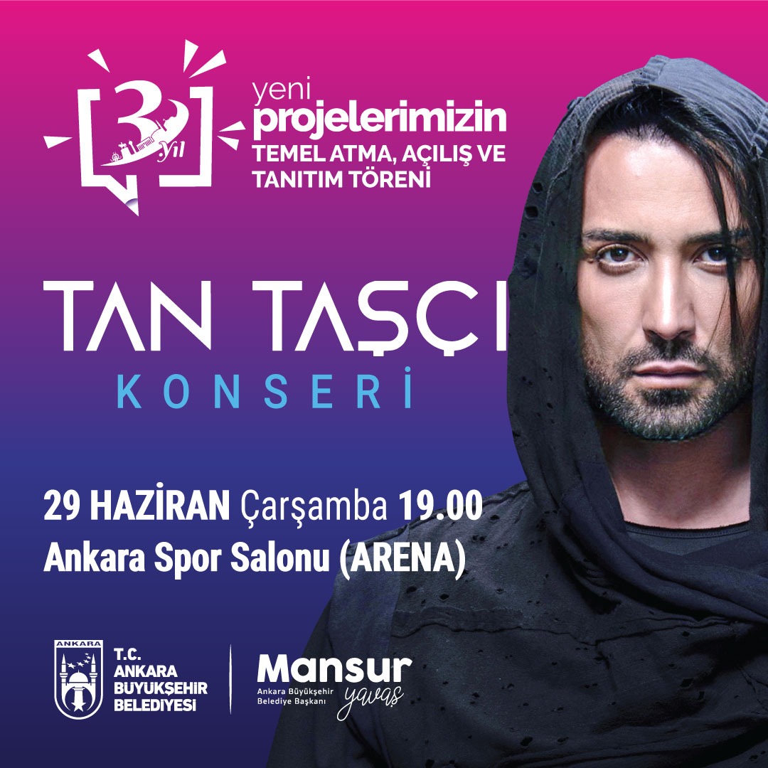 Ankara Büyükşehir Belediyesi Tan Taşçı konseri ne zaman, saat kaçta, nerede? Konser ücretsiz mi?