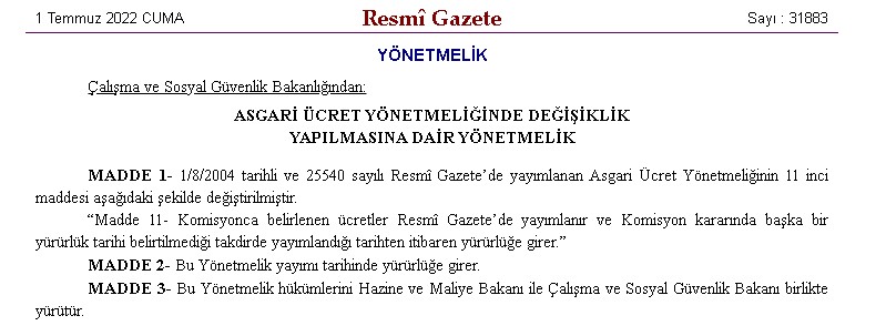 SON DAKİKA: Milyonlarca Kişinin Beklediği Asgari Ücrete 2. Zam Kararı Resmi Gazete'de Erdoğan İmzasıyla Yayımlandı