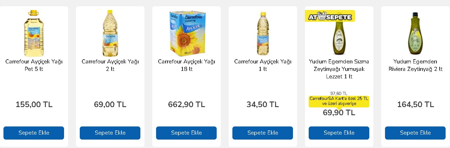 Ayçiçek Yağına Bayram Öncesi Dolar İndirimi! Migros, BİM, A101, Carrefour, ŞOK Ayçiçek Yağı 5 LT Fiyatı