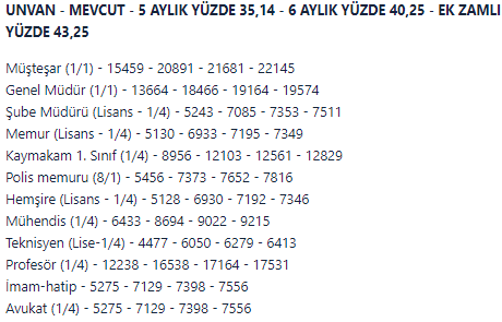 Temmuz-Aralık memur ve emekli maaşları tek tek hesaplandı! Enflasyon farkı ile en düşük memur/ emekli maaşı 2022!