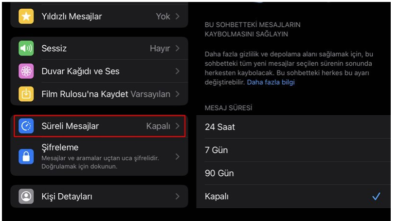 WhatsApp Süreli Mesaj Özelliği Nedir, Nasıl Kapatılır, Açılır?