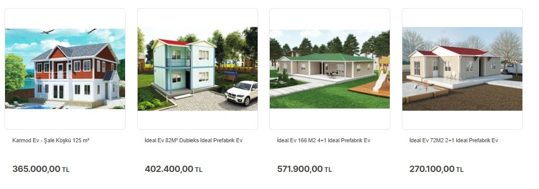 2+1, 3+1, 4+1 Dubleks Prefabrik Evlerin Fiyatları! 187 Bin TL'den Başlayan Fiyatlarla Hayalleri Süsleyen Evler Gerçeğe Dönüşüyor!
