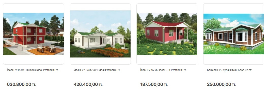 2+1, 3+1, 4+1 Dubleks Prefabrik Evlerin Fiyatları! 187 Bin TL'den Başlayan Fiyatlarla Hayalleri Süsleyen Evler Gerçeğe Dönüşüyor!