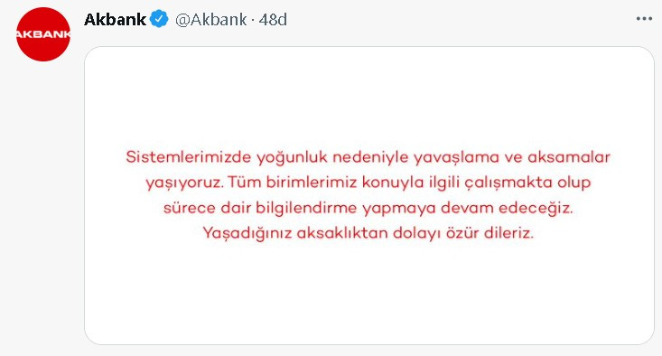 Akbank Çöktü Mü Son Dakika! 8 Temmuz 2022 İnternet Bankacılığı Neden Açılmıyor?