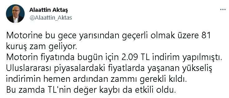 Bugün İndirim Gelen Motorine Yarın Zam Açıklandı! Motorin, Benzin Fiyatları Zam Beklentisi Var Mı, Gelecek Mi?