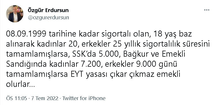 Sosyal Güvenlik Uzmanı Açıkladı: EYT Çıkarsa Kimler Hemen Emekli Olur, Yararlanacak?