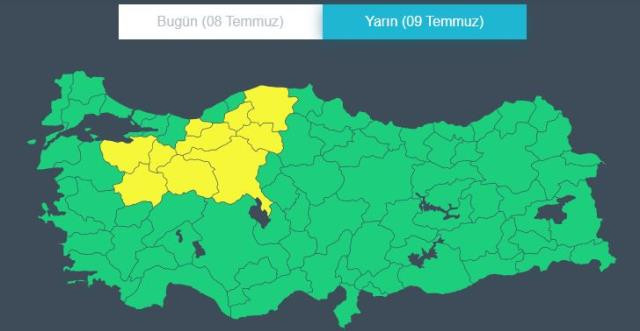 Kurban Bayramı'nda sağanak uyarısı! Meteoroloji 10 il için sarı kod verdi, sele dikkat!