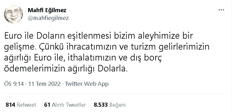 Doların Doktoru Tanıyı Koydu! Dolar Euro Paritesi Eşitlenmesi TL ve Türk Ekonomisini Nasıl Etkiler, Ne Olur?