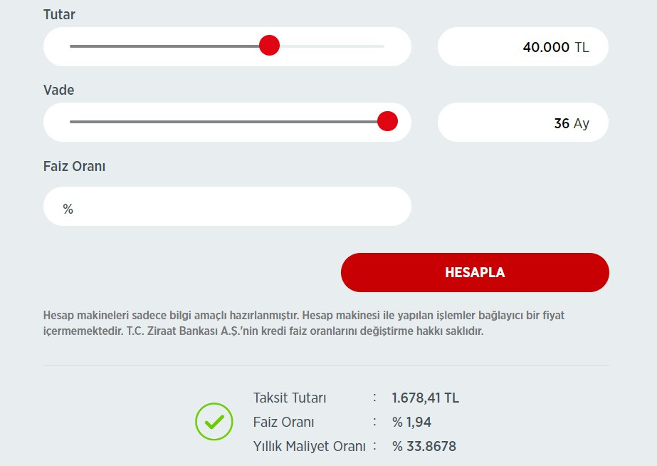 40 Bin TL İhtiyaç Kredisi İçin Vakıfbank'a, Halkbank'a, Ziraat Bankası'na Bu Taksitler Ödeniyor