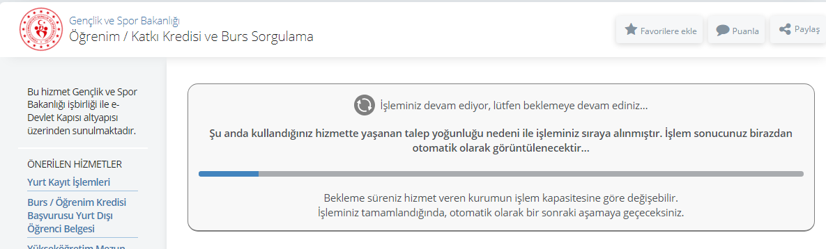 e-Devlet çöktü mü,  e-Devlet  KYK sorgulama neden açılmıyor? KYK kredi borcu sorgulama hatası