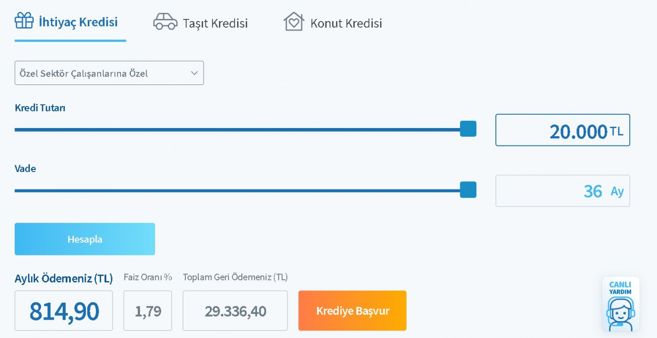 Halkbank'tan asgari ücretli çalışanlara 20.000 TL ihtiyaç kredisi anında hesapta!