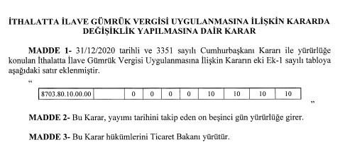 Son Dakika! Sıfır ve 2.el araç fiyatlarına ÖTV indirimi bekleniyordu, Gümrük Vergisi zammı geldi!