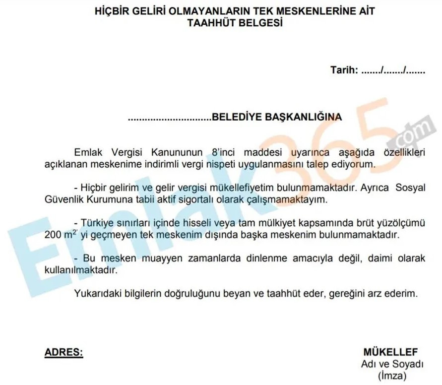 Tek evi olanlara devletten para iadesi için emsal karar! Emlak vergisi muafiyeti ile geriye dönük 5 senelik 3.250 TL alabilirsiniz