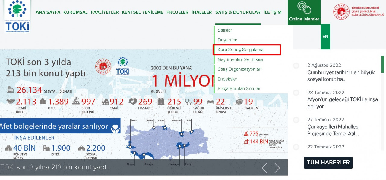 TOKİ Kütahya Merkez Parmakören 1453 konutlar projesi kura çekilişi sonuçları ile  2+1 ve 3+1 isim listesi belirlendi!