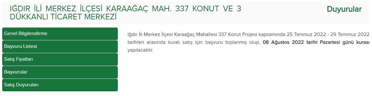 TOKİ Iğdır kura sonuçları isim listesi 2022! Iğdır Karaağaç TOKİ evleri kurası çekilişi 2+1 ve 3+1 hak sahipleri belirlendi