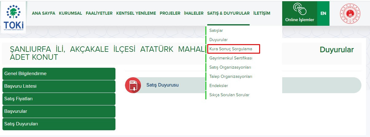 TOKİ Şanlıurfa Akçakale Atatürk Mahallesi kura çekilişi canlı yayın ile yapıldı! Akçakale TOKİ evleri 2+1 ve 3+1 çekiliş sonuçları isim listesi Ağustos 2022