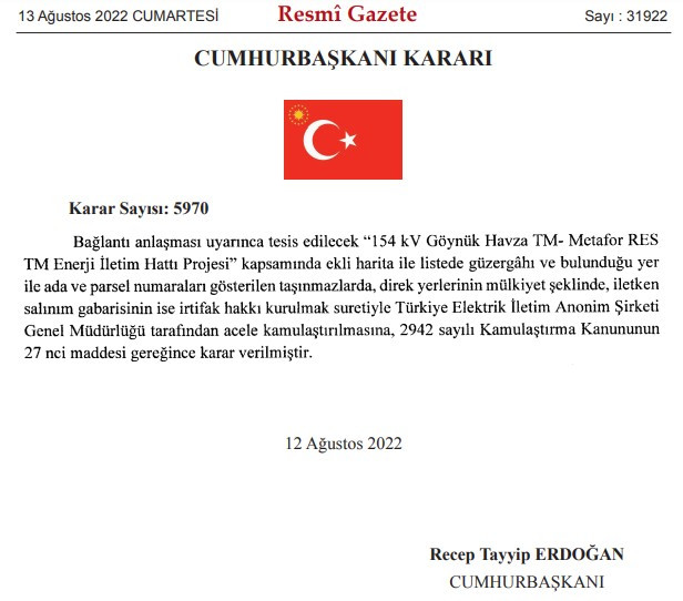 Cumhurbaşkanı Erdoğan'dan kritik imzalar! Ankara, Muğla ve Bingöl'de acele kamulaştırma kararı alındı