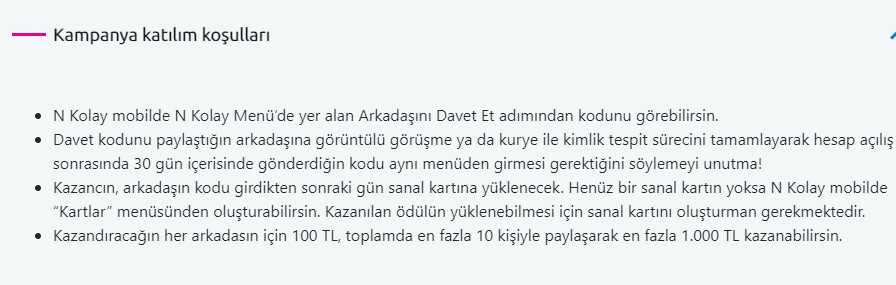 Arkadaşını N Kolay uygulamasına davet edenler 1.000 TL para ödülü kazanacak! Tek tıkla anında hesaba yatırılıyor