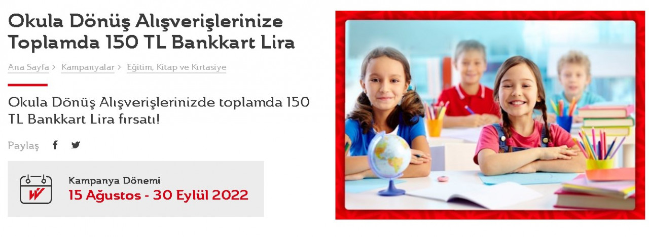 Çocuğu okula giden aileler dikkat! Ziraat Bankası kırtasiye alışverişleri için 150 lira para veriyor