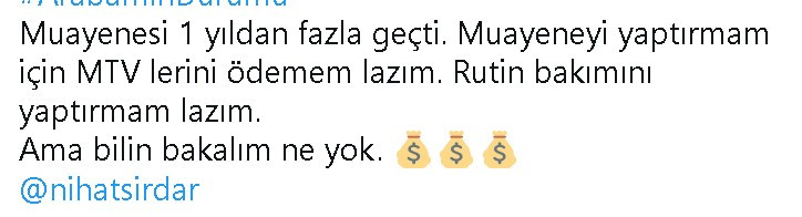 Arabamın durumu: kontak çevirmek yürek istiyor! MTV, Araç muayene ücretleri, bakım, lastik değişimi, sigorta, motorin, benzin fiyatları cep yakıyor