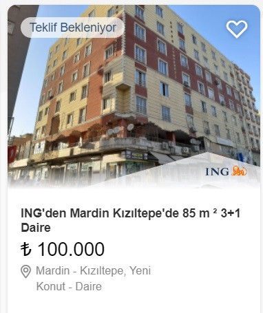 Bankalar 100 Bin TL'ye, 110 Bin TL'ye konut satışı yapıyorlar! Yatırımlık konut satış ilanları yayınlandı!