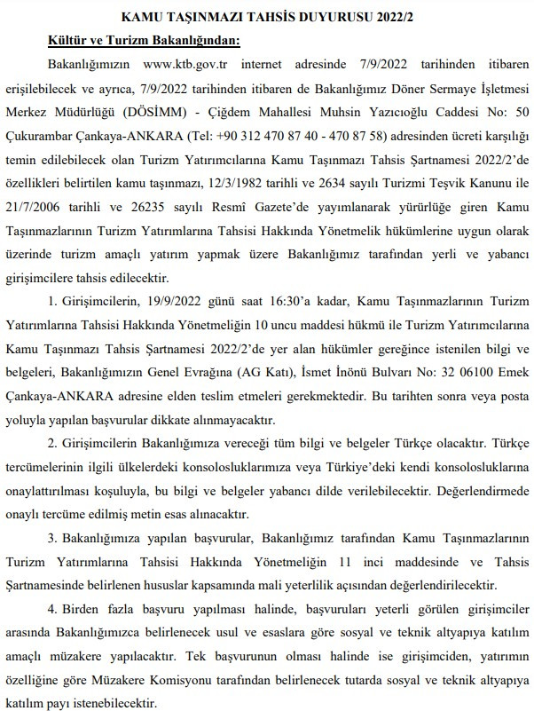 Demokrasi ve Özgürlükler Adası 5 yıldızlı otel yapmak isteyen yatırımcılara tahsis edilecek!