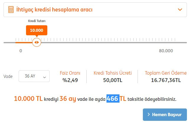 Bankalara ihtiyaç kredisi, kredi kartı borcu olup ödeyemeyenlere ING Bank aylık 465 TL taksitle borç kapatma kredisi veriyor!