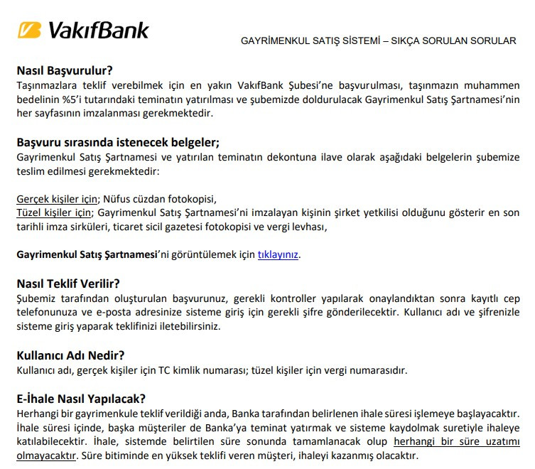 Vakıfbank ucuz konut satışına başladı! 15 bin TL peşinat aylık 1.265 Lira taksitle isteyene bahçeli müstakil ev isteyene bankadan satılık daire