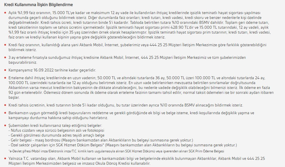 Okul alışveriş cepleri yaktı, Akbank yardıma koştu! Çocuğu okula giden ailelere 3 ay ötelemeli 15 bin TL okula dönüş kredisi veriliyor