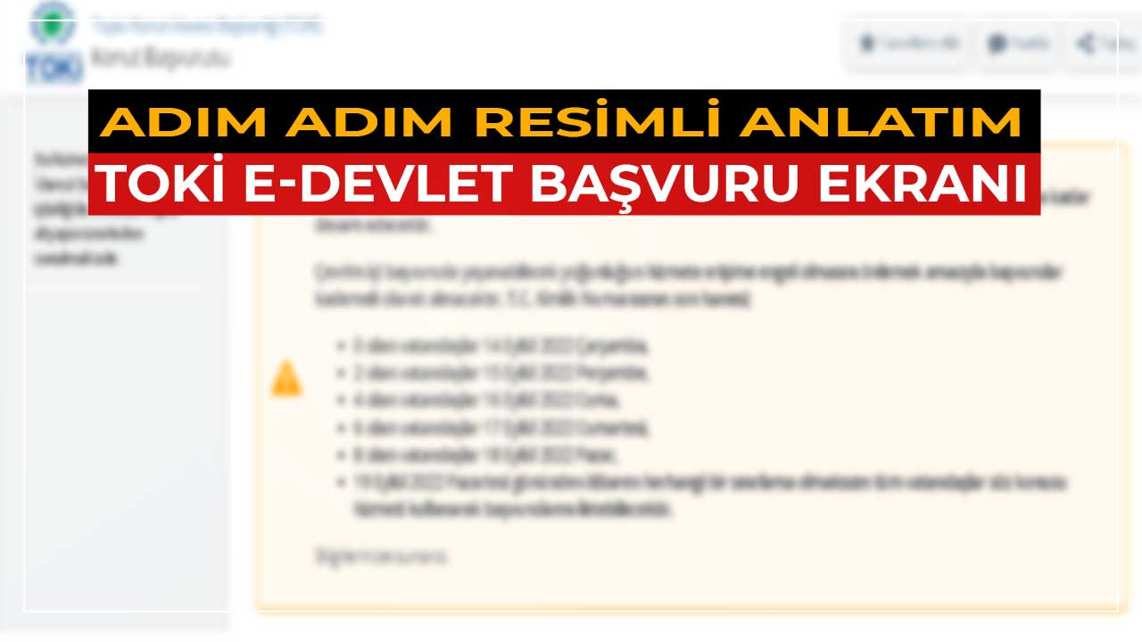 e Devlet üzerinden başvuru yapanlar için 500 TL TOKİ başvuru parası yatırma nasıl yapılır, ne zaman yatırılır?