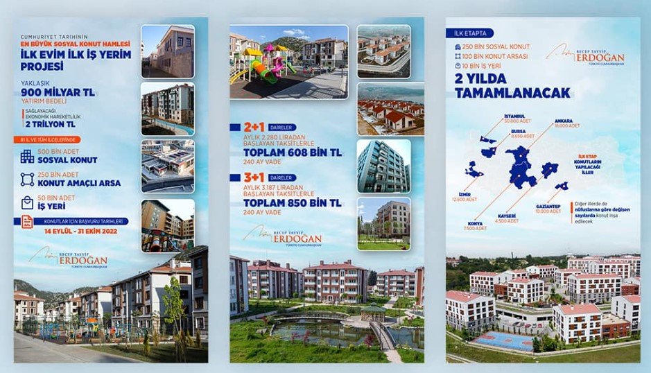 Son Dakika: TOKİ 250 bin sosyal konut projesinde Ankara, İzmir, İstanbul 2+1, 3+1 daire fiyatları zamlandı!