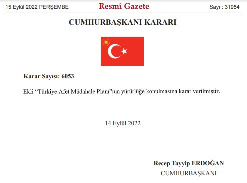 Türkiye Afet Müdahale Planı Resmi Gazete ile yayımlandı! TAMP AFAD nedir, açılımı ve anlamı?