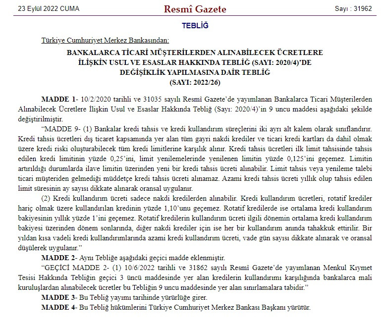 Merkez Bankası'ndan kredi kararı! Resmi Gazete'de yayınlandı, tüm bankalar uymak zorunda!