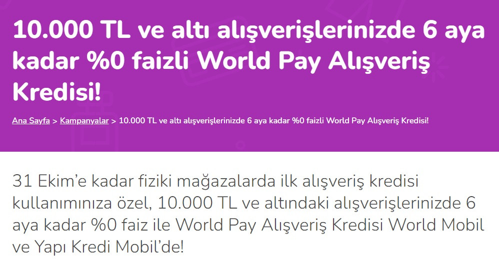 Yapı Kredi Bankası masrafsız para dağıtıyor! 10 Bin TL faizsiz kredi kampanyası!