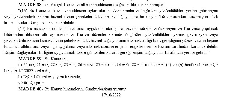 Son Dakika! Resmi Gazete ile yayımlanan Dezenformasyon Yasası uygulamaya girdi