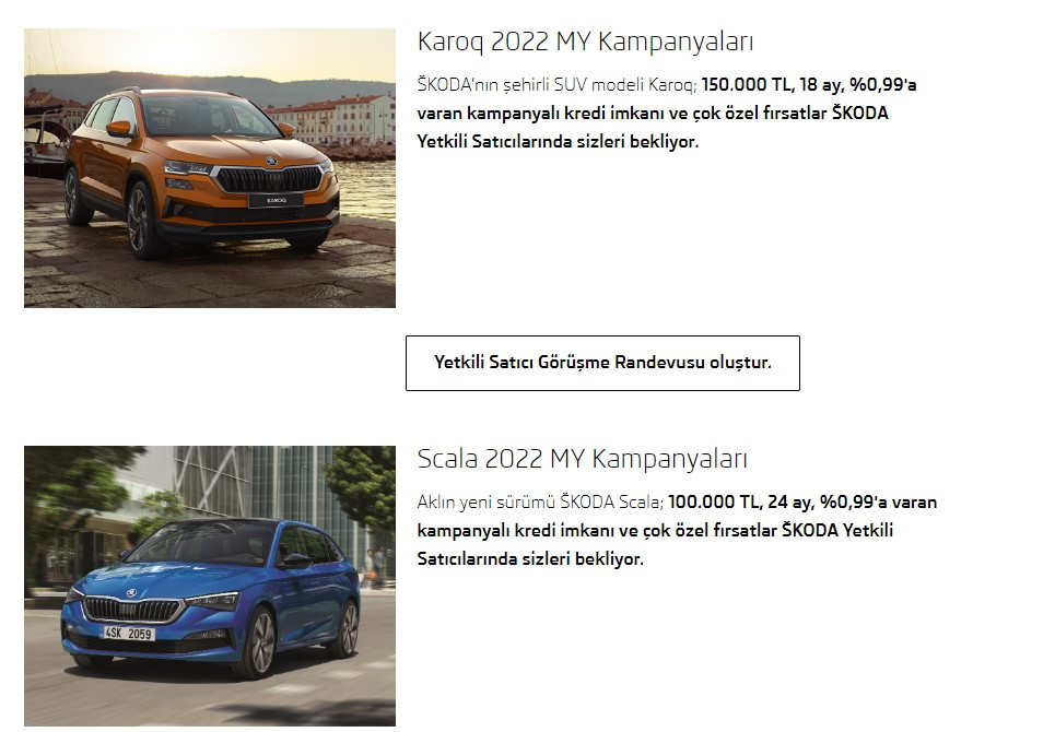 Skoda taksitle SUV satıyor! Ekim ayı Yeni Kodiaq Karaq Skala fiyat listesi ve 0.99 kredi kampanyası
