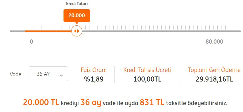 İhtiyaç kredisi faizinde indirim! ING Bank 20 Bin TL krediyi bu taksitlerle veriyor!