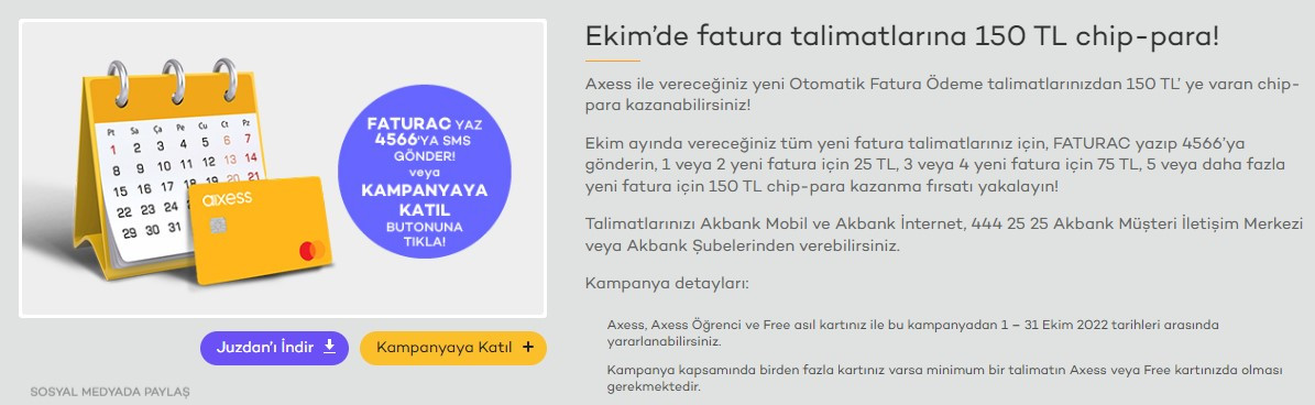 Bankalardan otomatik ödeme talimatı kampanyaları kredi kartı ile ödeyene 150 liraya varan para ödülü