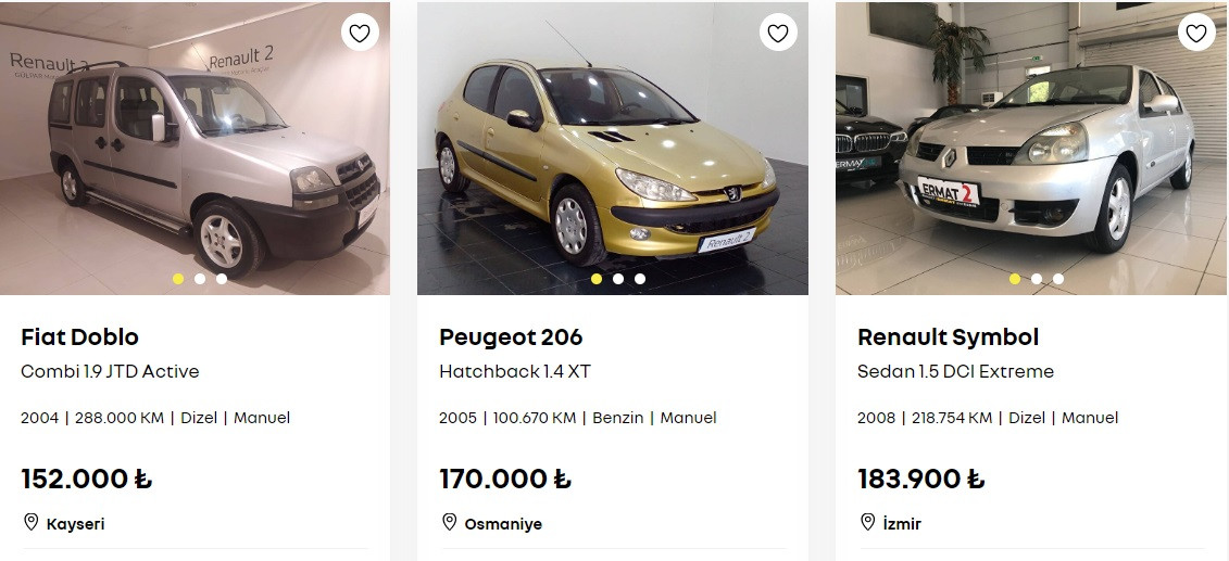 Renault'tan kredi desteği ile satılık indirimli ikinci el araçlar! Fiyatlar 152 Bin TL'den başlıyor!