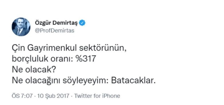 Özgür Demirtaş yine haklı çıktı! Çin'de emlak balonu patladı, Evergrande'ye haciz başladı!