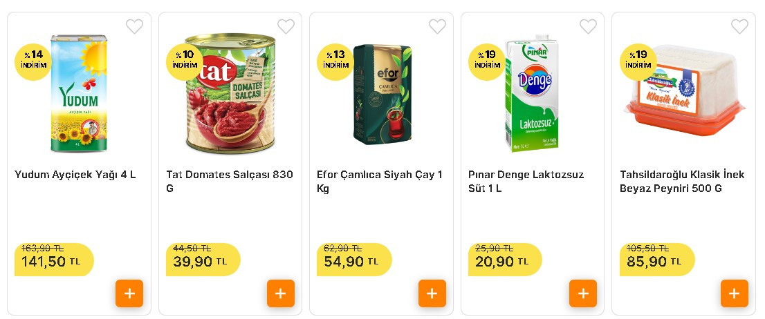 Migros 22 TL birden indirdi Yudum Teneke ayçiçek yağı fiyatı 141.50 TL oldu!