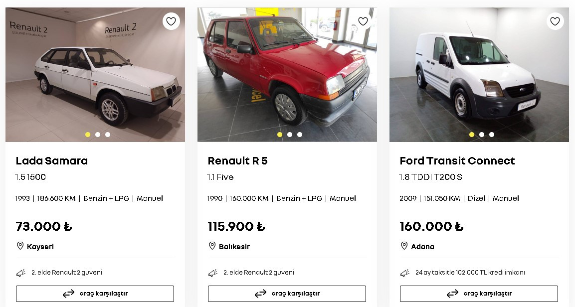 Renault 2.el fiyatları 75 bin liraya çekti liste görenleri mest etti sıfır araç alamayana taksitle garantili ucuz ikinci el