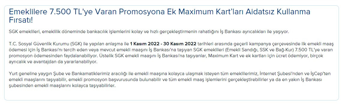 İş Bankası promosyon güncellemesi geldi rakam 17.500 TL'ye yükseldi! Emekli maaşını taşımak için 31 Aralık son gün