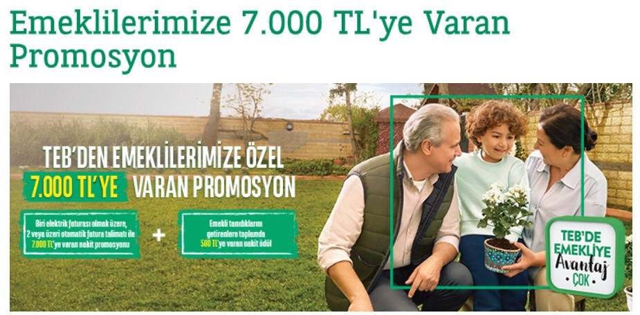 TEB emekli promosyon güncellemesi Kasım 2022 geldi emeklilere 12 bin liraya varan maaş promosyonu fırsatı sunuldu