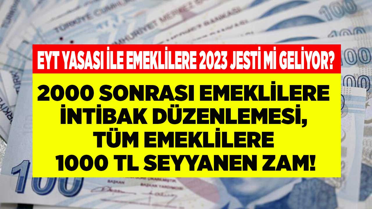 SGK, BAĞ-KUR Emekli Sandığı 4A 4B 4C fark etmiyor milyonlarca emekliye 2023 yılında en az 2 bin 200 TL yatacak!