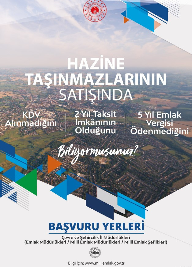 TOKİ'den alamayan üzülmesin Milli Emlak 36 ilde KDV emlak vergisi muafiyetli 941 arsayı 14.000 TL'den başlayan fiyatlarla satıyor