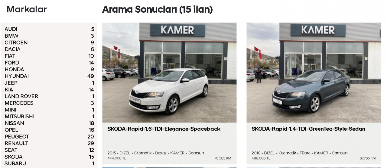 Hyundai ikinci el araç satışına başladı fiyatlar aşağıya çekildi! Audi BMW Ford Dacia Nissan Opel